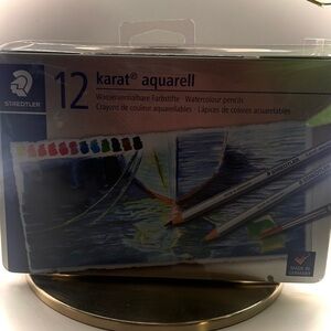 Staedtler Karat Aquarell 12 Watercolour Pencils Tin Brand New Sealed